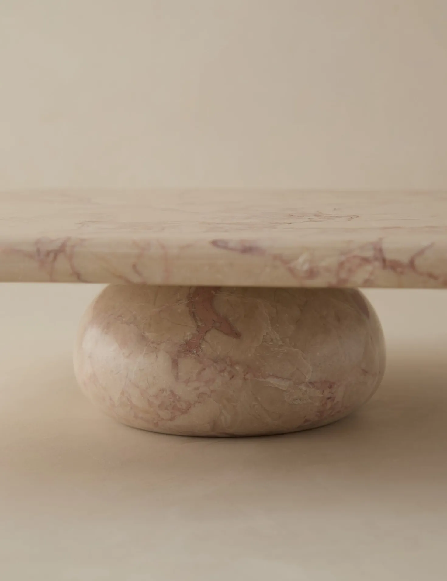 Lusine Square Marble Serving Stand