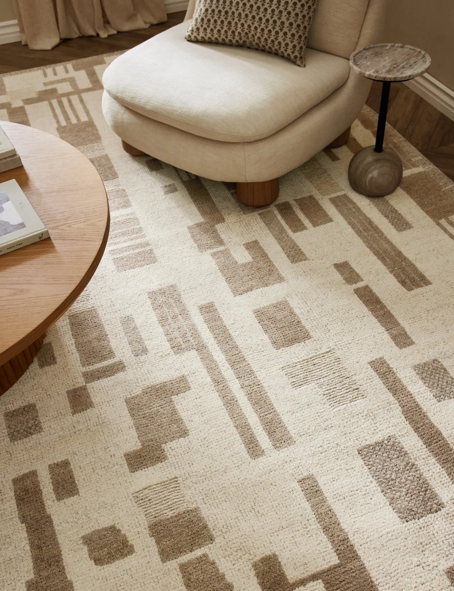 Lyons Moroccan-Style Hand-Knotted Wool Rug