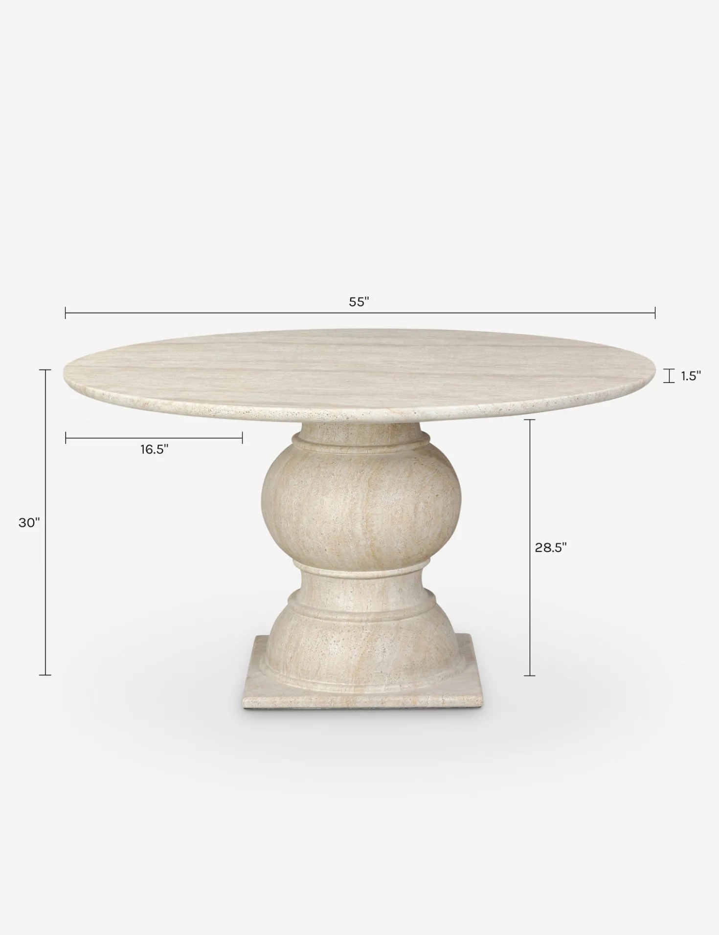 Macalaster Round Dining Table by Amber Lewis x Four Hands