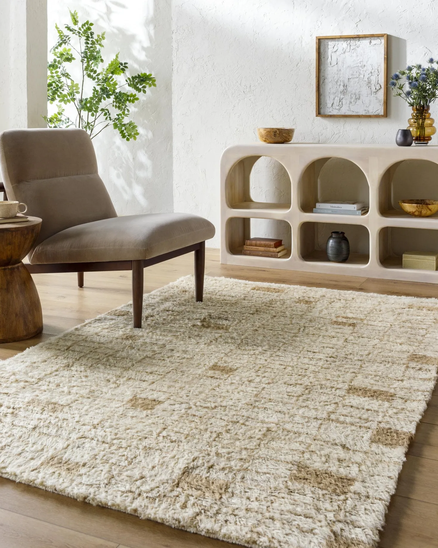 Madrazo Moroccan Style Hand-Tufted Wool Rug