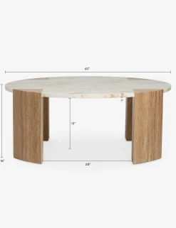 Mahoe Round Coffee Table by Carly Cushnie