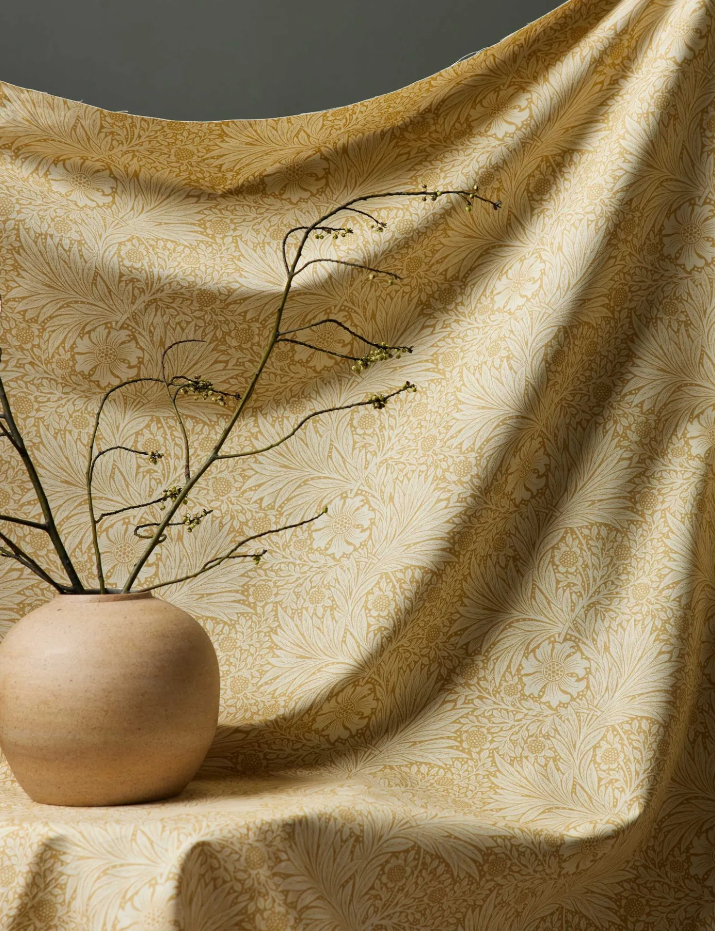 Marigold Linen Blend Fabric by Morris & Co.