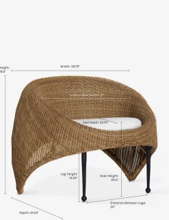 Marisol Outdoor Accent Chair by Sarah Sherman Samuel