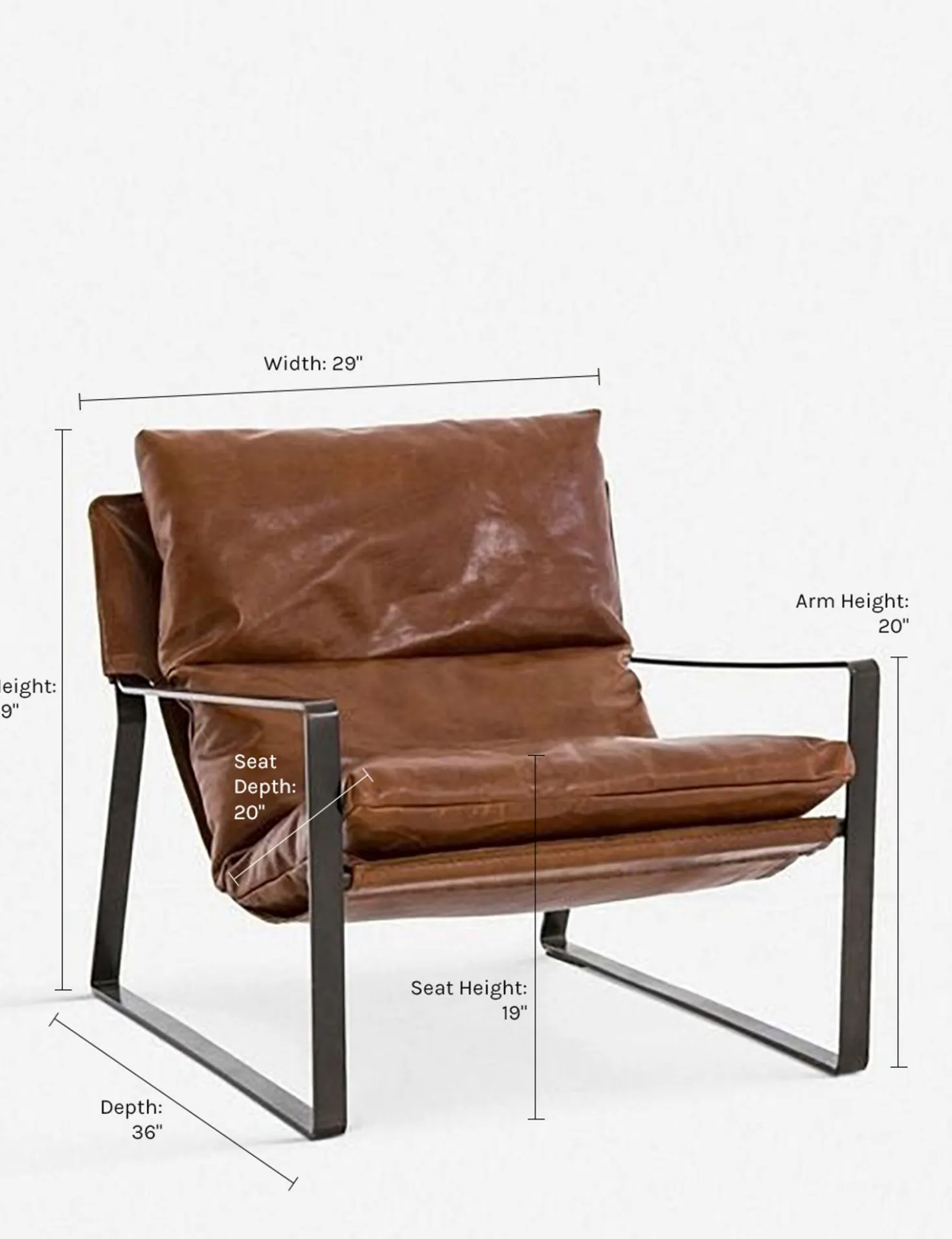 Marlyne Leather Accent Chair