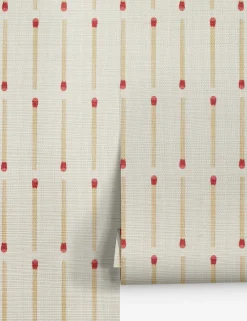 Matchstick Grasscloth Wallpaper