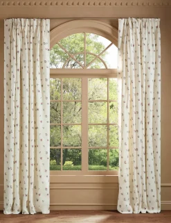 Mayfair Pleated Linen Curtain Panel by Heidi Caillier