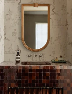 Mermaid Toile Wallpaper by Sarah Sherman Samuel