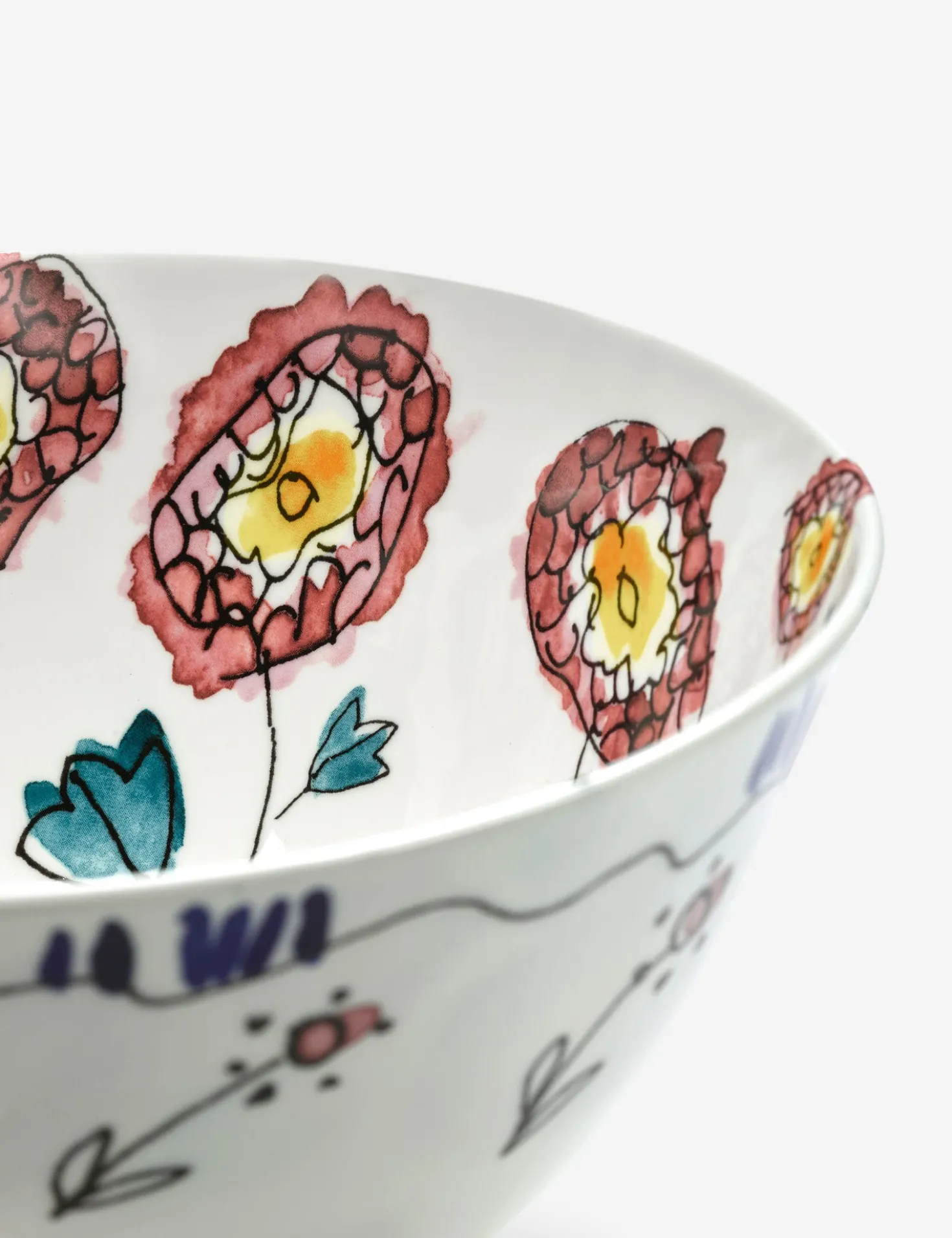 Midnight Flowers Dinnerware by Marni x Serax