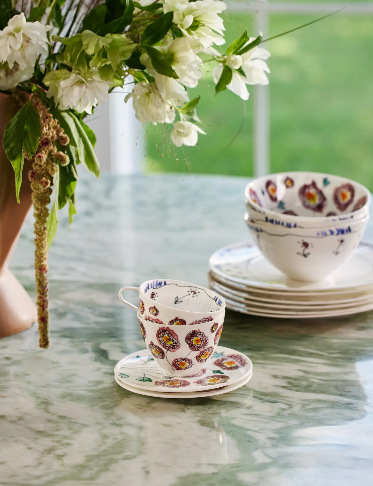 Midnight Flowers Drinkware by Marni x Serax