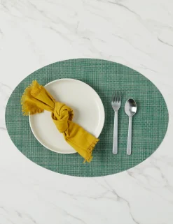 Mini Basketweave Oval Placemat (Set of 4) by Chilewich