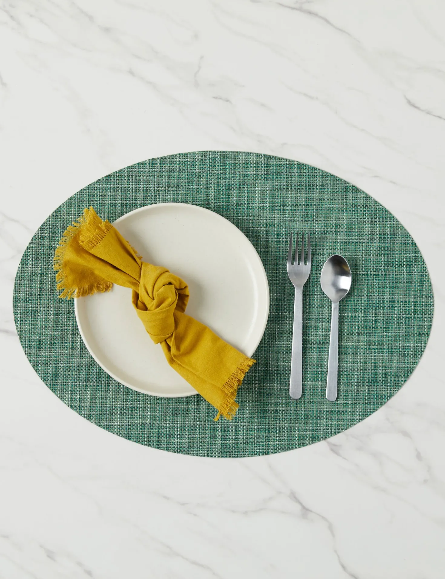 Mini Basketweave Oval Placemat (Set of 4) by Chilewich