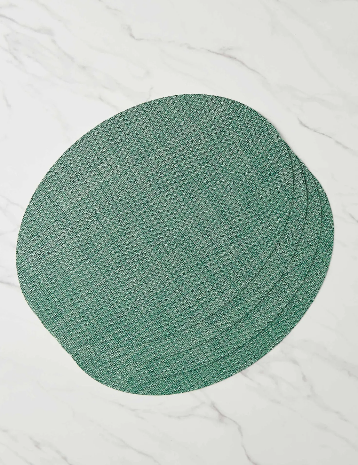 Mini Basketweave Oval Placemat (Set of 4) by Chilewich
