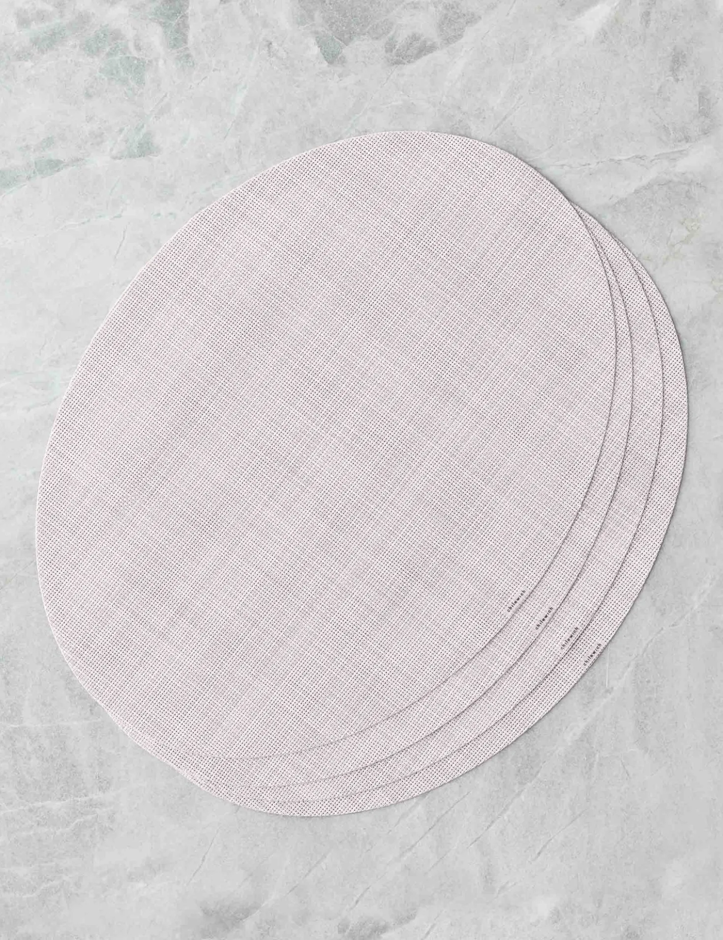 Mini Basketweave Oval Placemat (Set of 4) by Chilewich