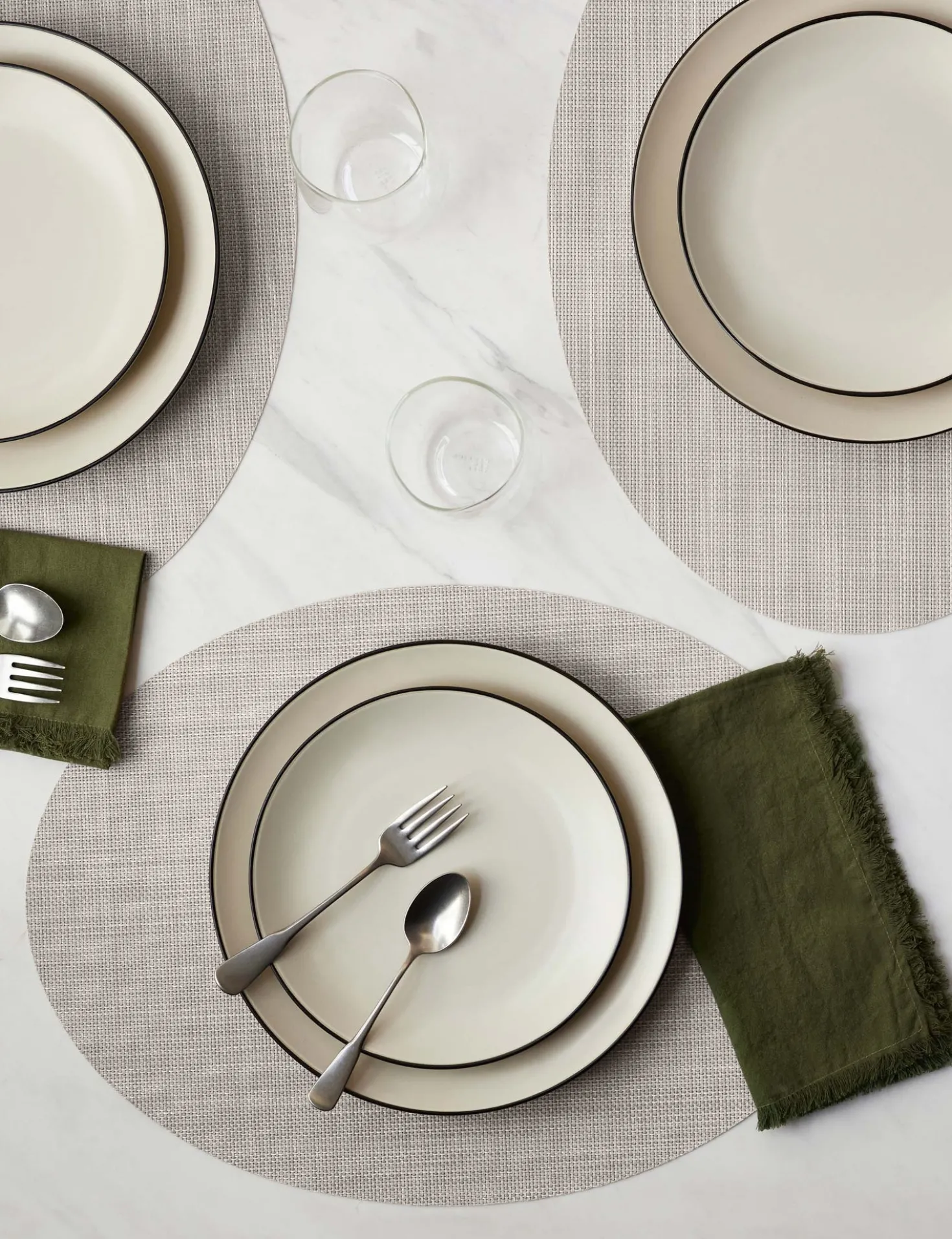 Mini Basketweave Oval Placemat (Set of 4) by Chilewich