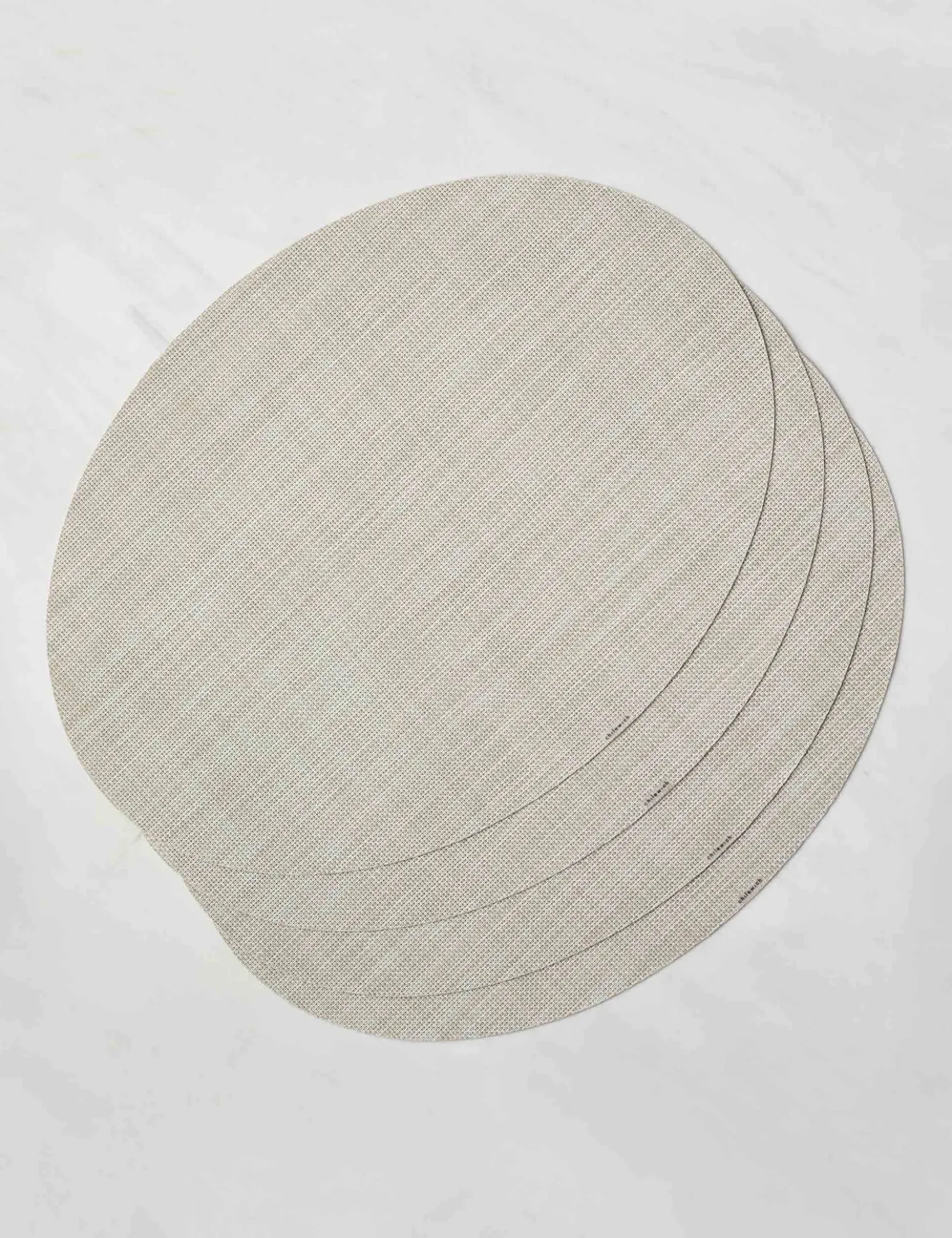 Mini Basketweave Oval Placemat (Set of 4) by Chilewich