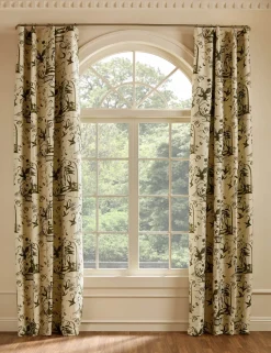 Misha Toile Curtain Panel