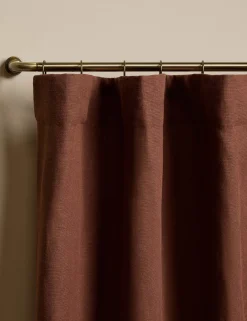 Nori Ruffle Belgian Linen Curtain Panel