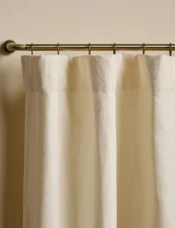 Nori Ruffle Belgian Linen Curtain Panel