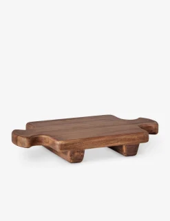 Normandy Wood Riser Footed Tray by etúHOME
