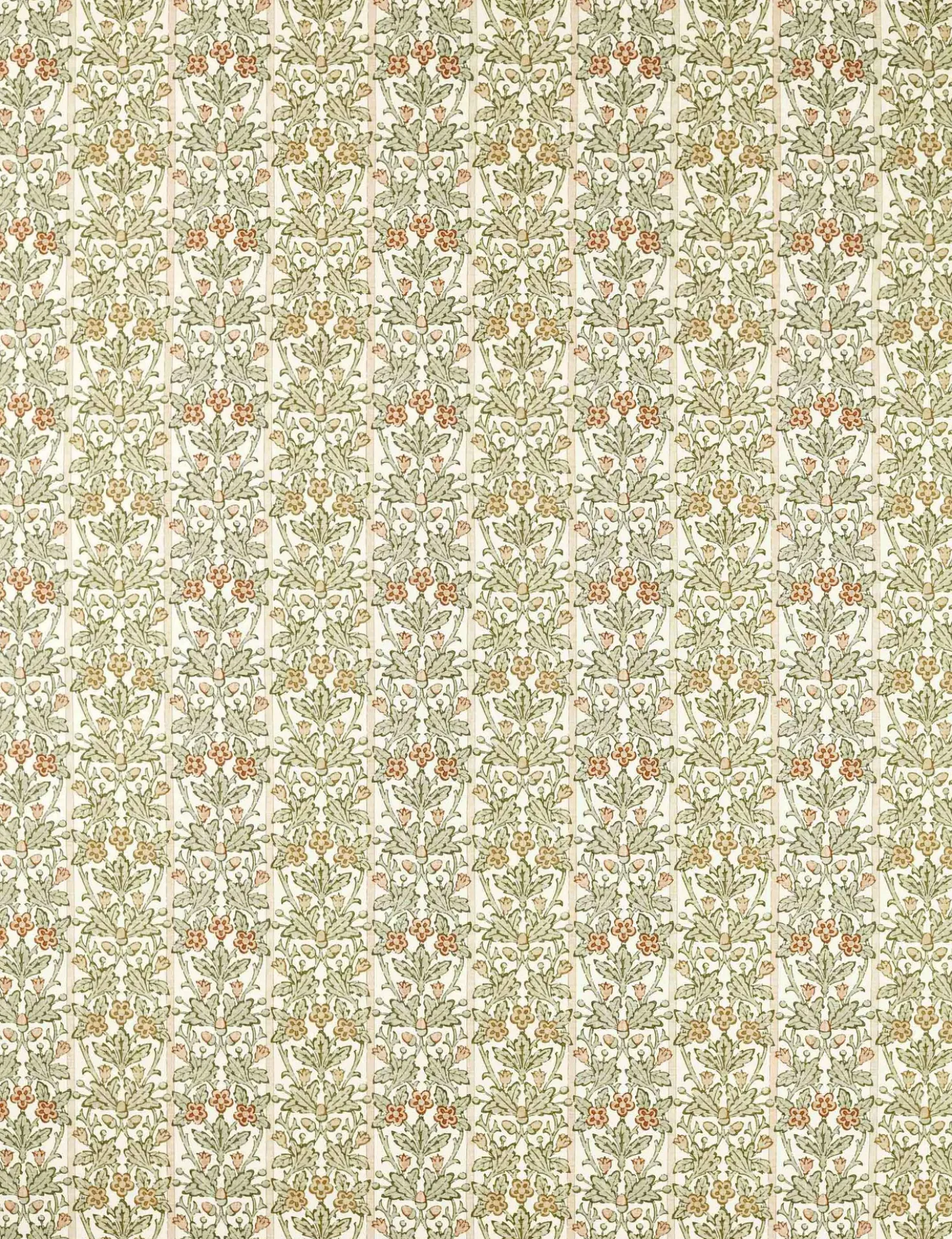 Oak & Blossom Linen Blend Fabric by Morris & Co.