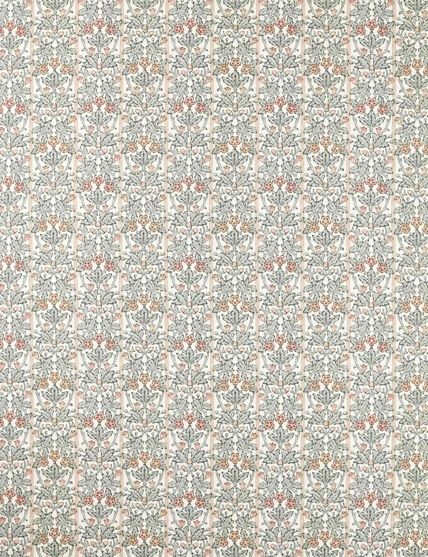 Oak & Blossom Linen Blend Fabric by Morris & Co.