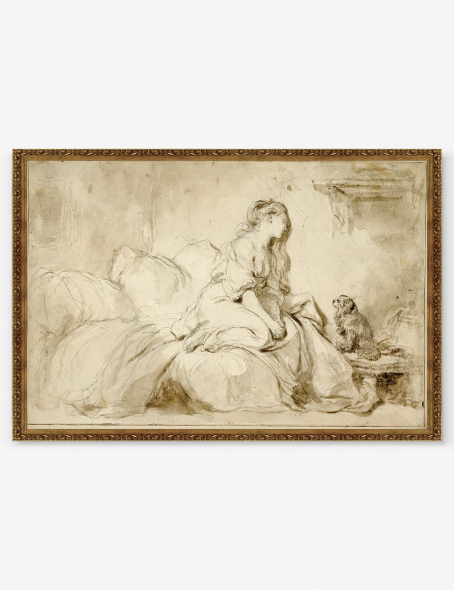 Oh! IF Only He Were as Faithful to Me Wall Art by Jean-Honoré Fragonard, Original Work held by the J. Paul Getty Museum