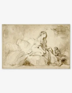 Oh! IF Only He Were as Faithful to Me Wall Art by Jean-Honoré Fragonard, Original Work held by the J. Paul Getty Museum