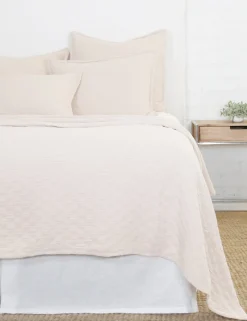 Ojai Cotton Matelassé Coverlet by Pom Pom at Home