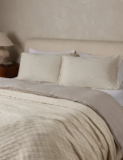 Ojai Cotton Matelassé Sham by Pom Pom at Home
