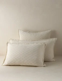 Ojai Cotton Matelassé Sham by Pom Pom at Home