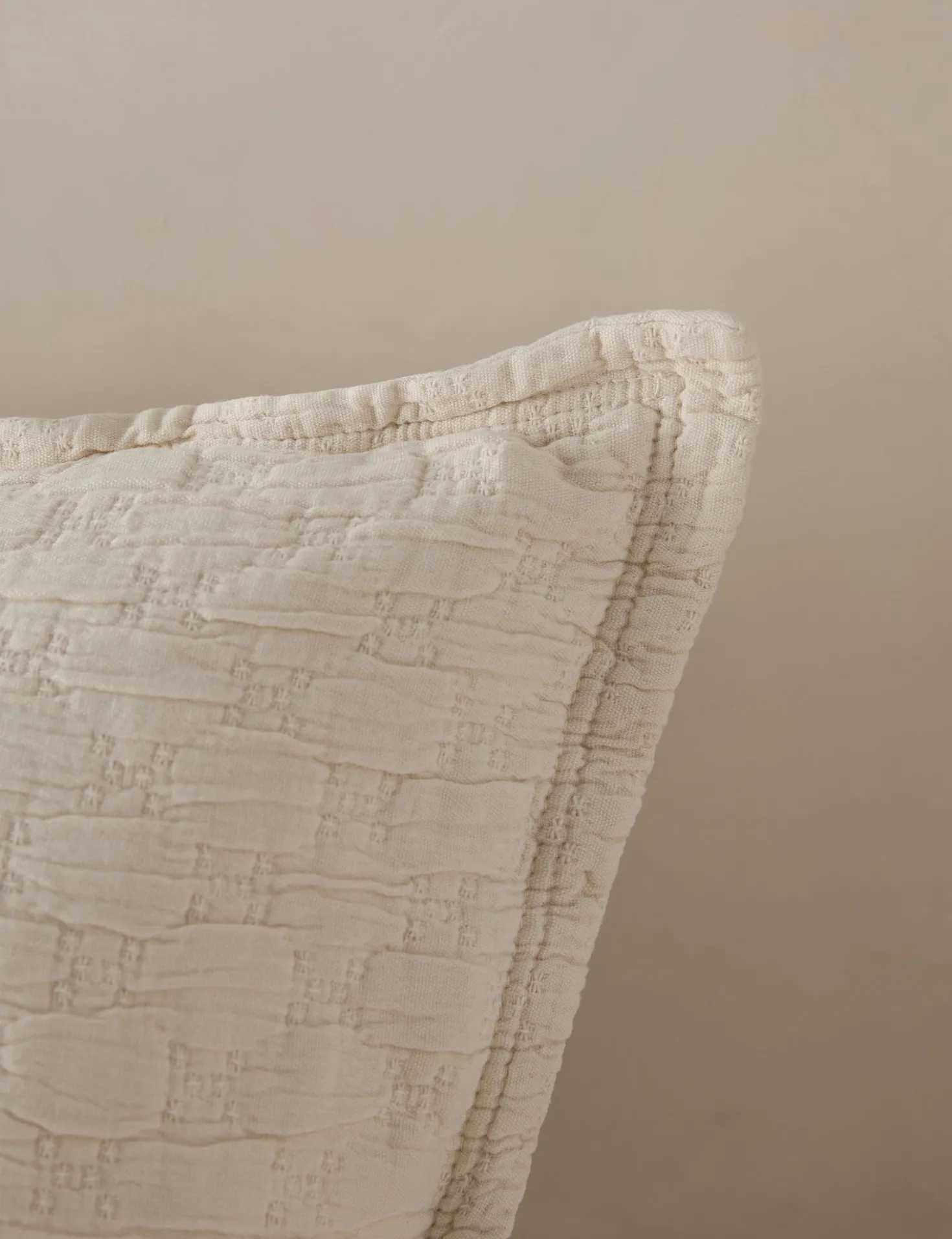 Ojai Cotton Matelasse Euro Sham by Pom Pom at Home