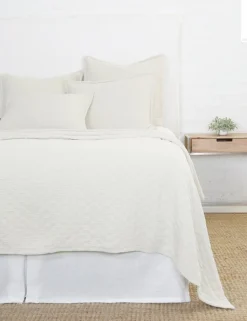 Ojai Cotton Matelasse Euro Sham by Pom Pom at Home