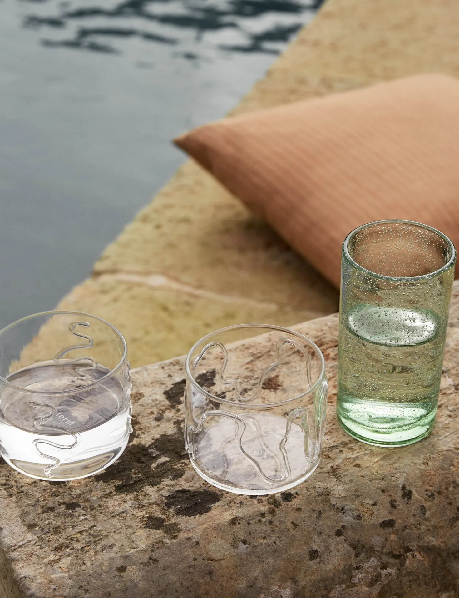 Oli Water Glass by Ferm Living