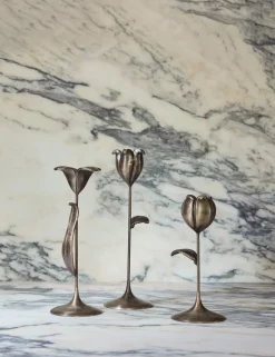 Olivia Floral Candlesticks (Set of 3) by Sarah Sherman Samuel