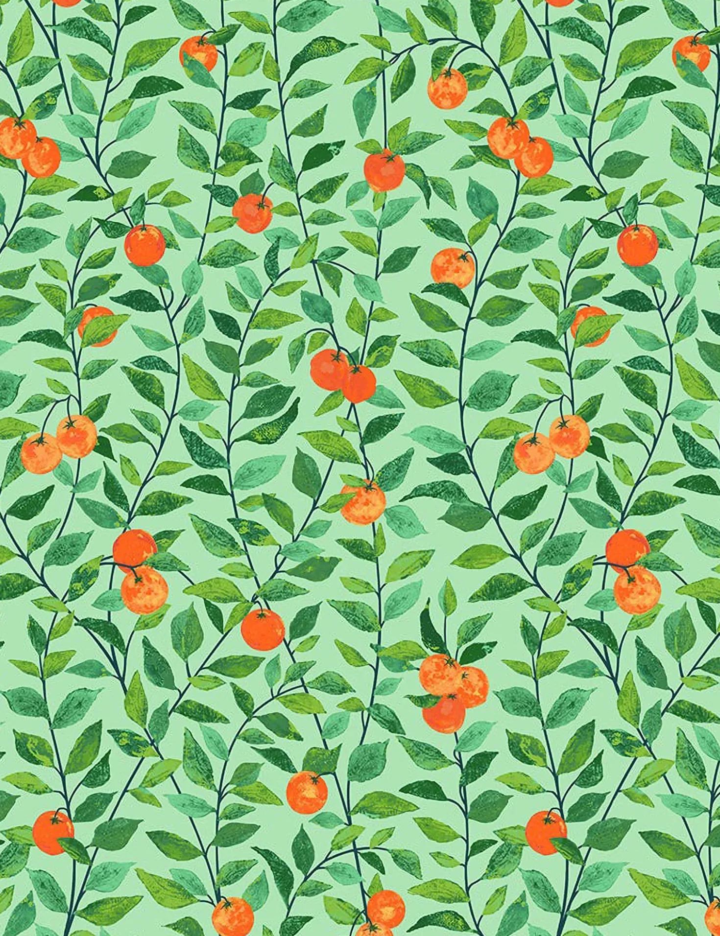 Orange Crush Peel + Stick Wallpaper