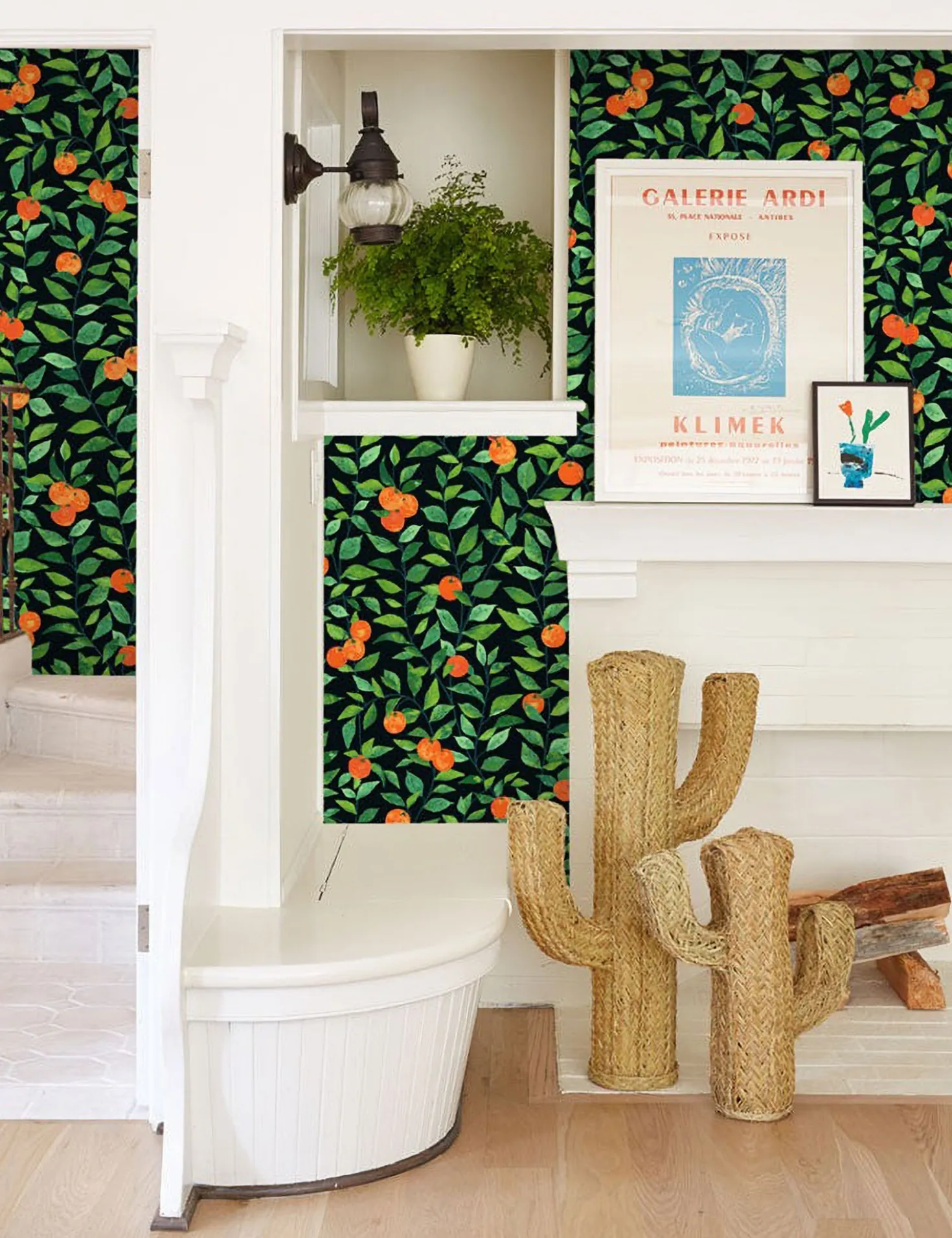 Orange Crush Peel + Stick Wallpaper