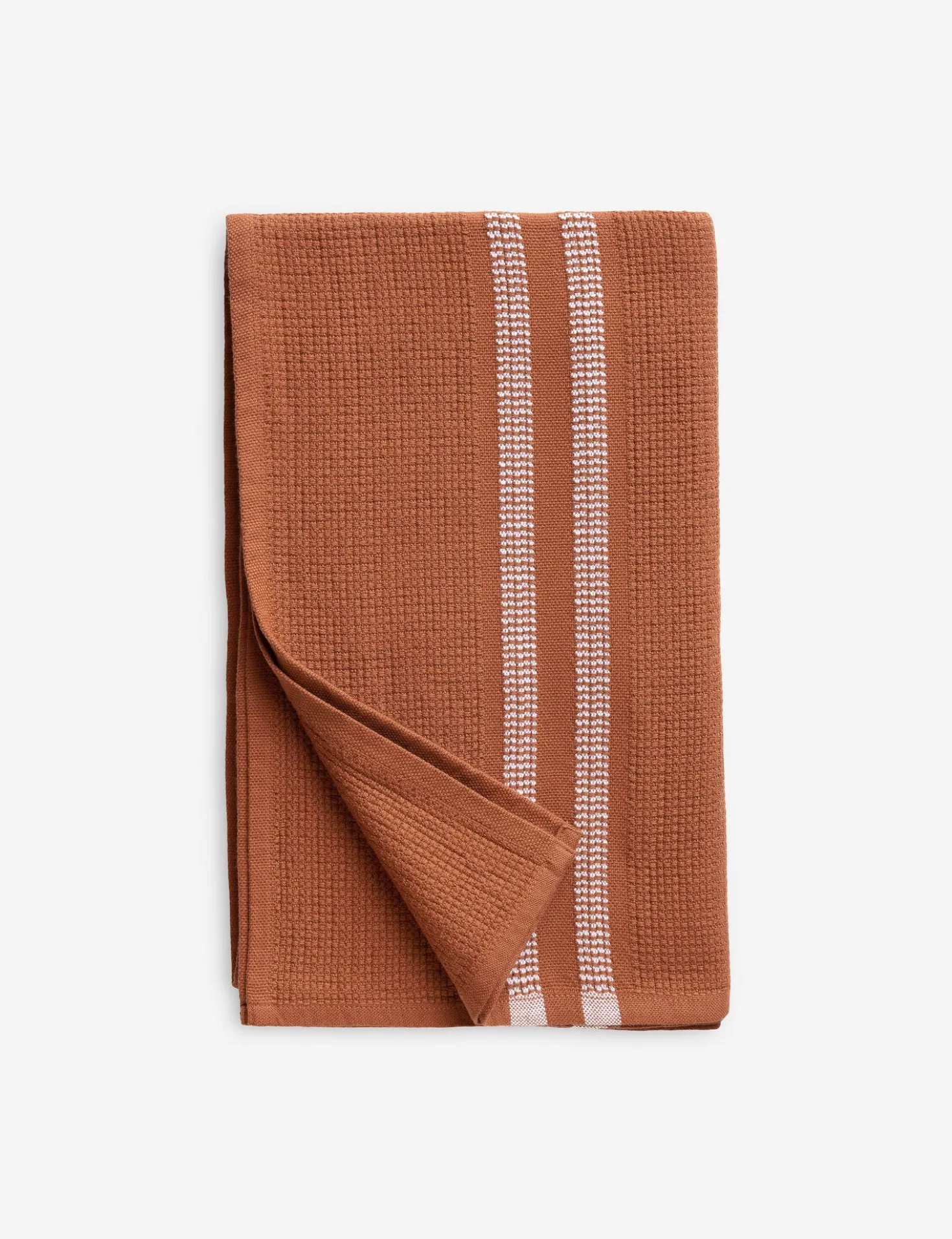 Organic Block Rib Bath Towel by Mungo