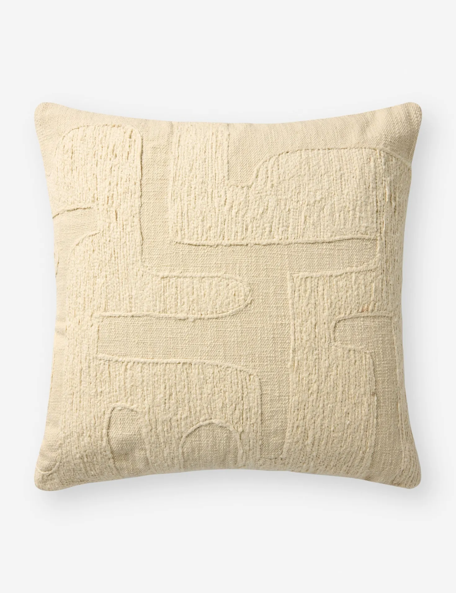 Organic Embroidered Pillow by Brigette Romanek x Loloi