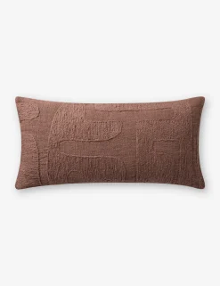 Organic Embroidered Pillow by Brigette Romanek x Loloi