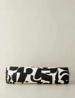 Organic Shapes Linen Bolster Pillow by Sarah Sherman Samuel
