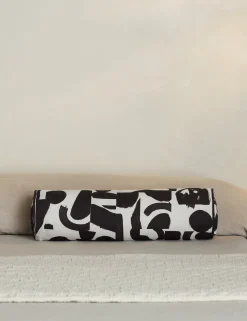 Organic Shapes Linen Bolster Pillow by Sarah Sherman Samuel