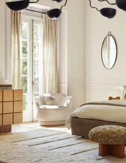 Painterly Stripe Linen Curtain Panel by Sarah Sherman Samuel