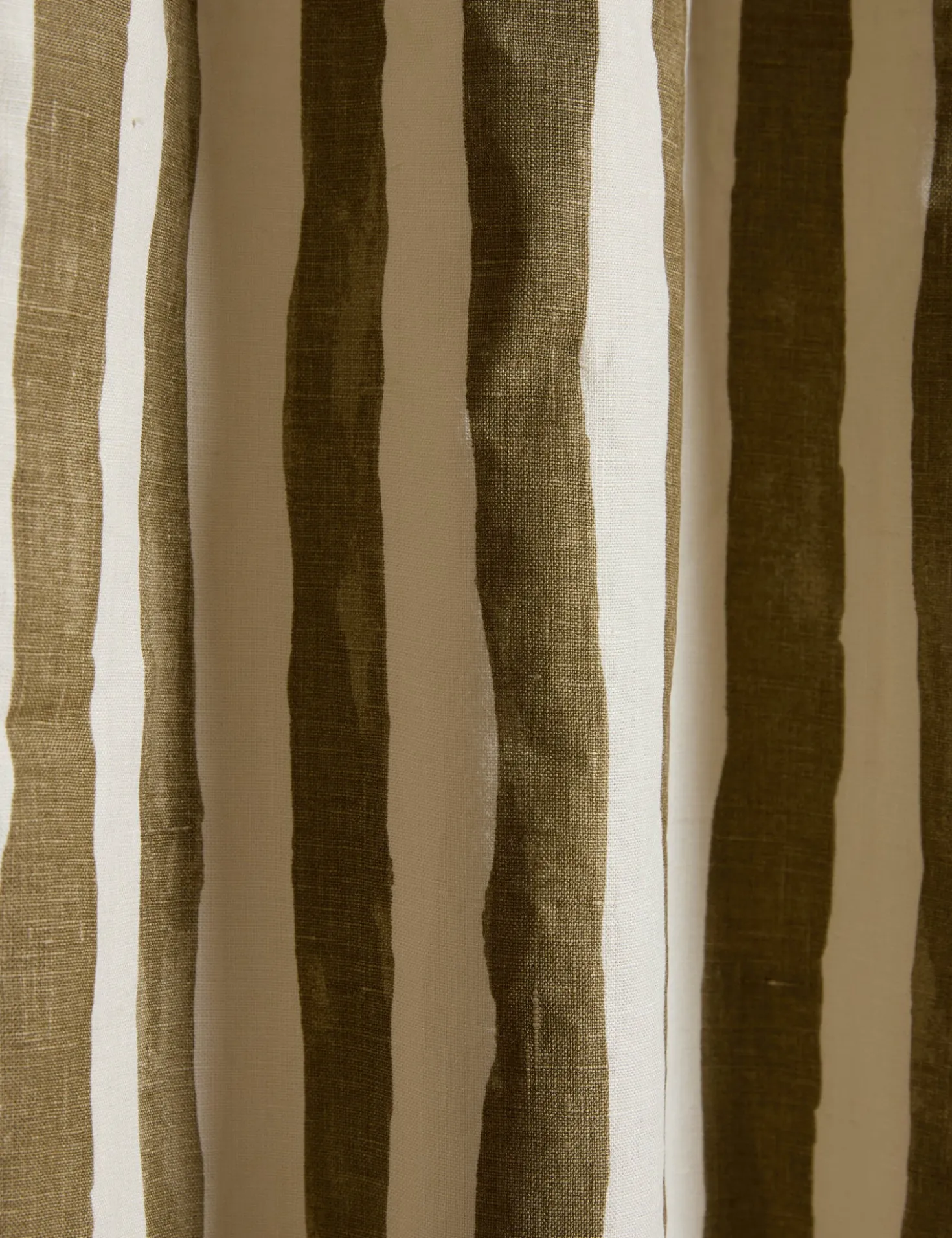 Painterly Stripe Linen Curtain Panel by Sarah Sherman Samuel