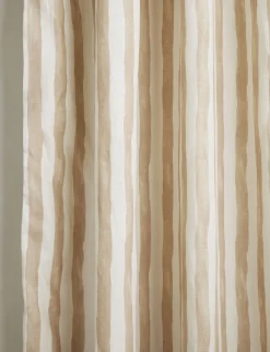 Painterly Stripe Linen Curtain Panel by Sarah Sherman Samuel