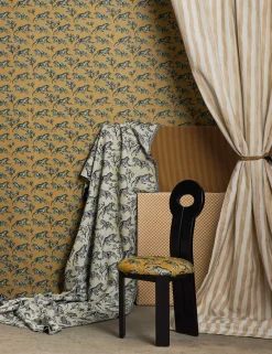Painterly Stripe Linen Fabric by Sarah Sherman Samuel