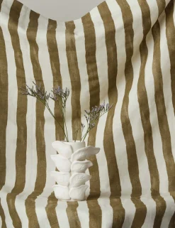 Painterly Stripe Linen Fabric by Sarah Sherman Samuel