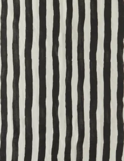 Painterly Stripe Linen Fabric by Sarah Sherman Samuel