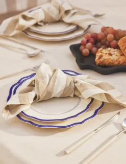 Painterly Stripe Linen Napkins (Set of 4) by Sarah Sherman Samuel