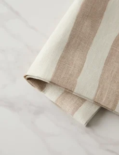 Painterly Stripe Linen Napkins (Set of 4) by Sarah Sherman Samuel
