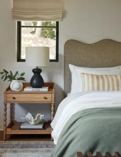 Painterly Stripe Linen Pillow by Sarah Sherman Samuel
